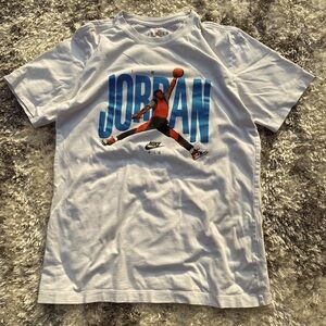 NIKE Air Jordan Jumpman 23 Graphic Tee White T-Shirt CJ6304 Size Small